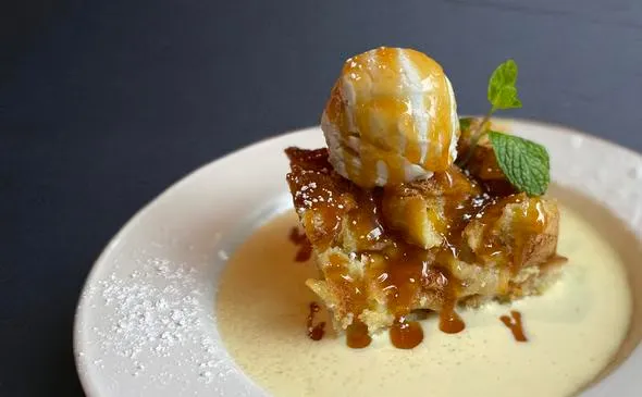 Yard House Menu With Prices | 2026 Updated Complete Guide Yard House BREAD PUDDING WITH CREME ANGLAISE Price Calories