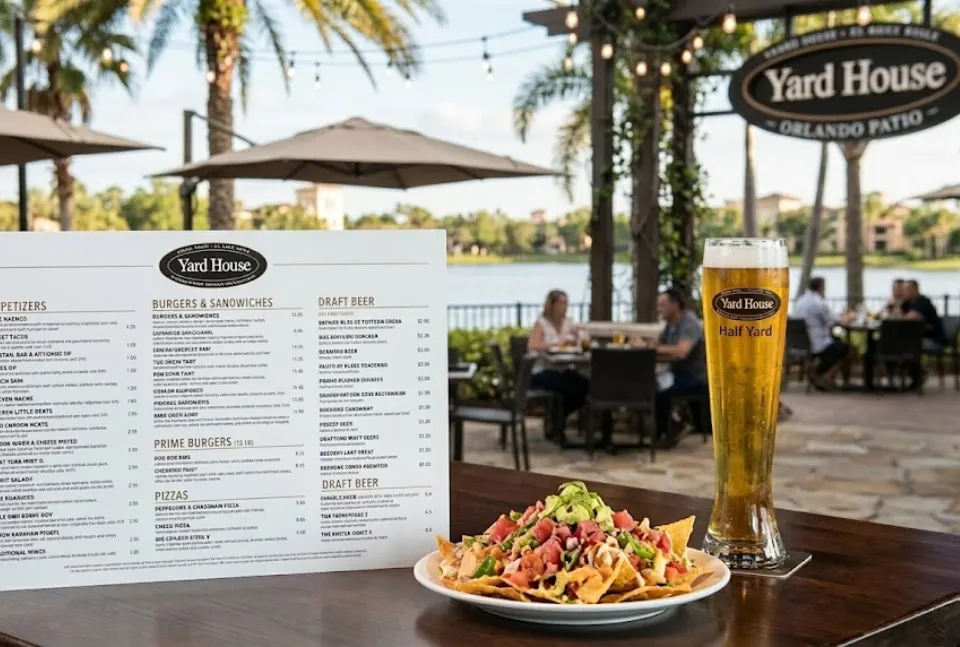Yard House Orlando Menu With Prices (Updated 2026 Guide) Yard House Orlando Menu