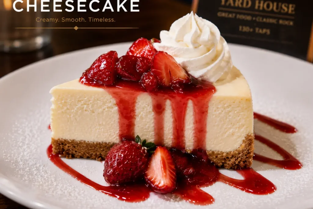 Yard House Dessert Menu Price 2026 | Best Desserts to Try Classic Cheesecake