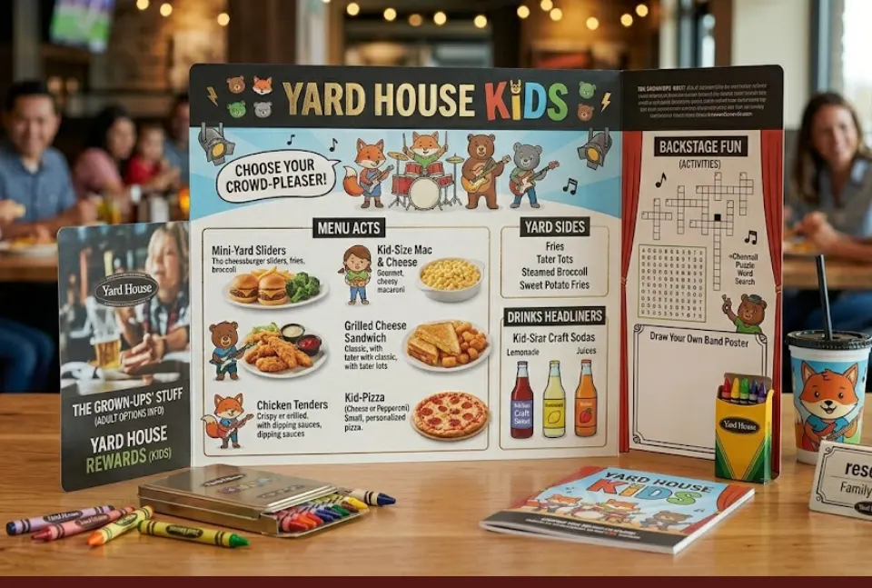Yard House Kids Menu With Prices, Meals, and Family Favorite Yard House Kids Menu